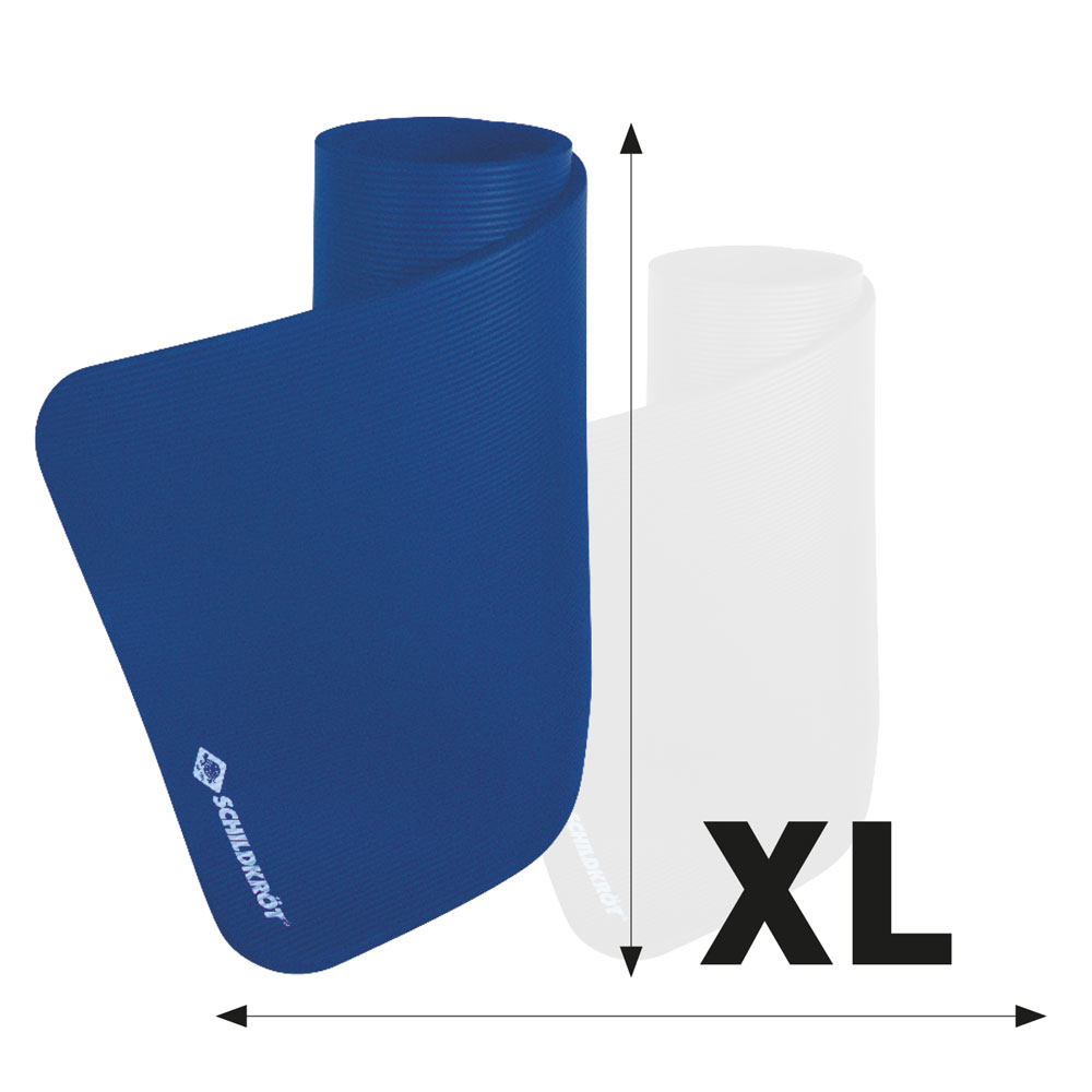 Schildkröt Fitnessmatte XL, 15 mm, Blau, mit Tragegurt Art. 960163