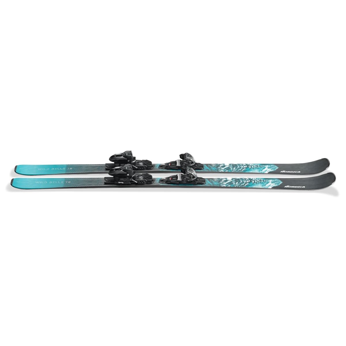 Nordica Skiset Wild Belle 78 CA + TP2COMP10 F anthra aqua All-Mountain Damen Skiset Art. 0A3558SA