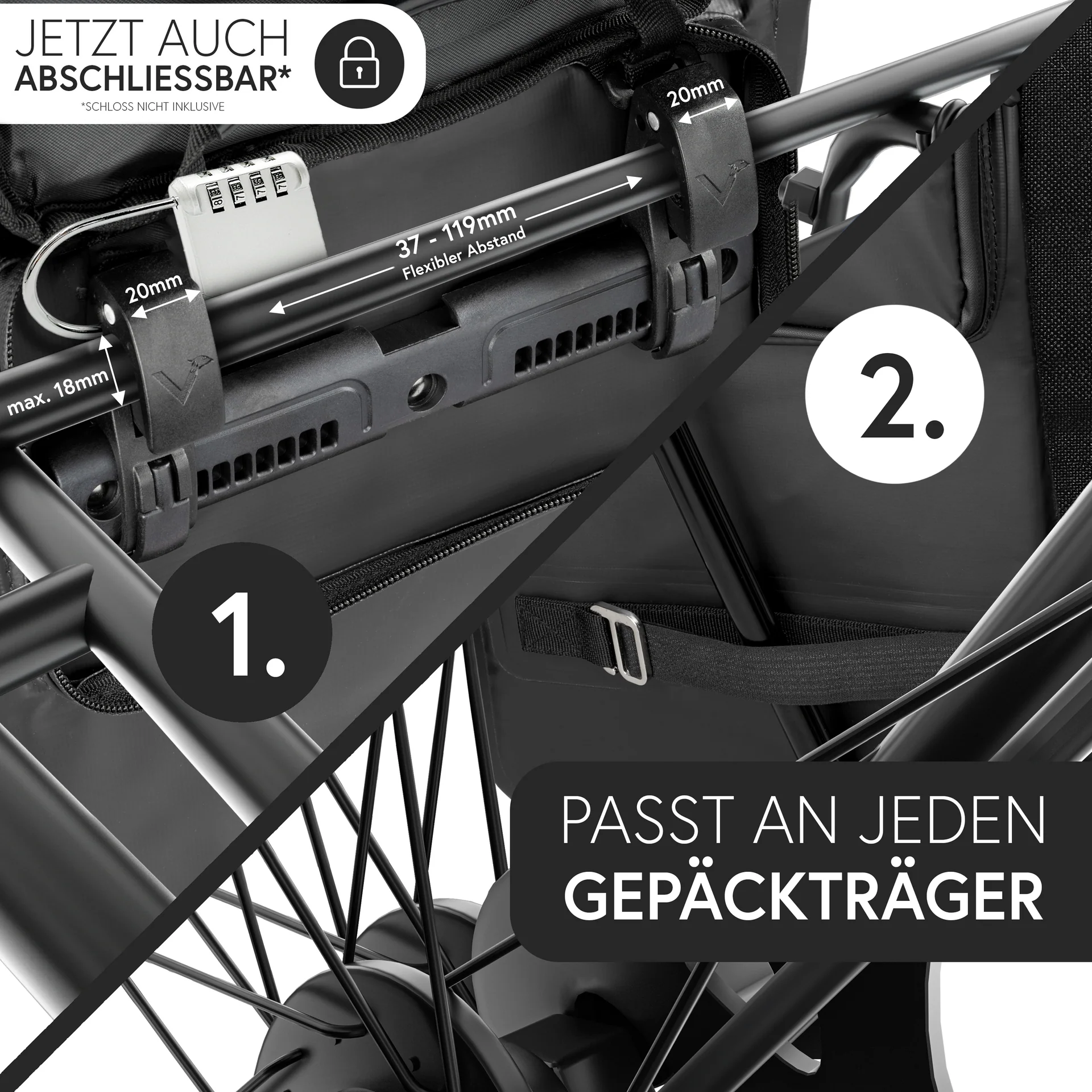 Valkental Packtasche ValkOne 3in1  Einzeltasche mit Rucksackfunktion Black Textura 18L- 25L Art. dv-vsl6-500s
