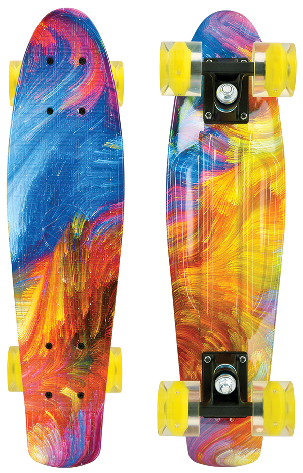 Schildkröt Retro Skateboard Free Spirit 22" - Hurricane Art. 510783