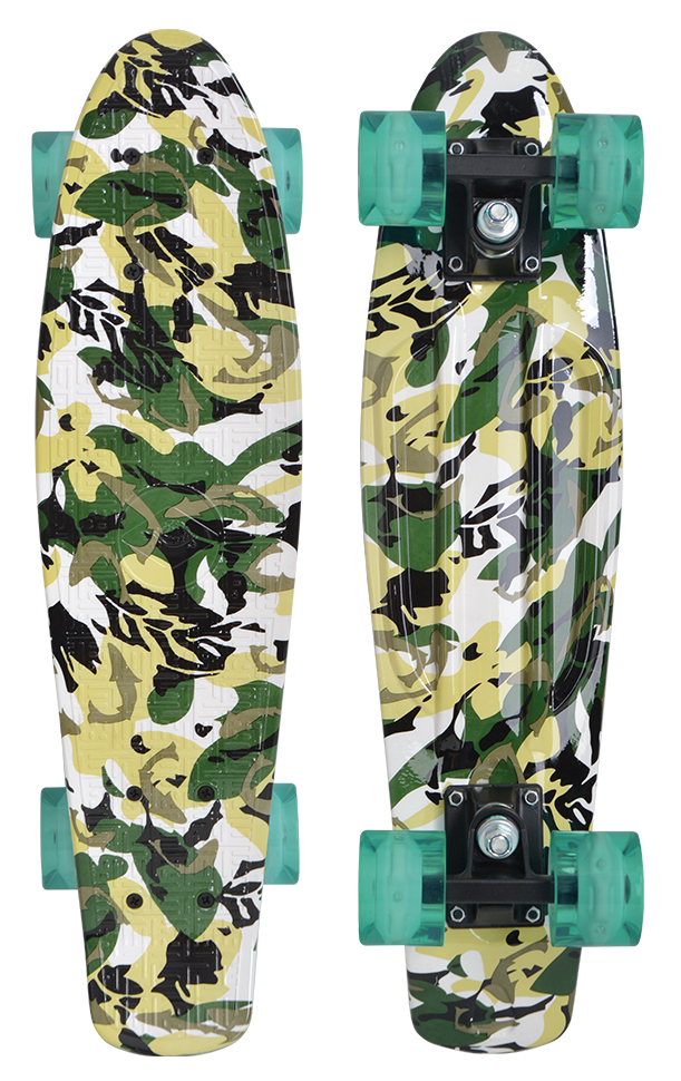 Schildkröt Retro Skateboard Free Spirit 22" - Camouflage Art. 510781